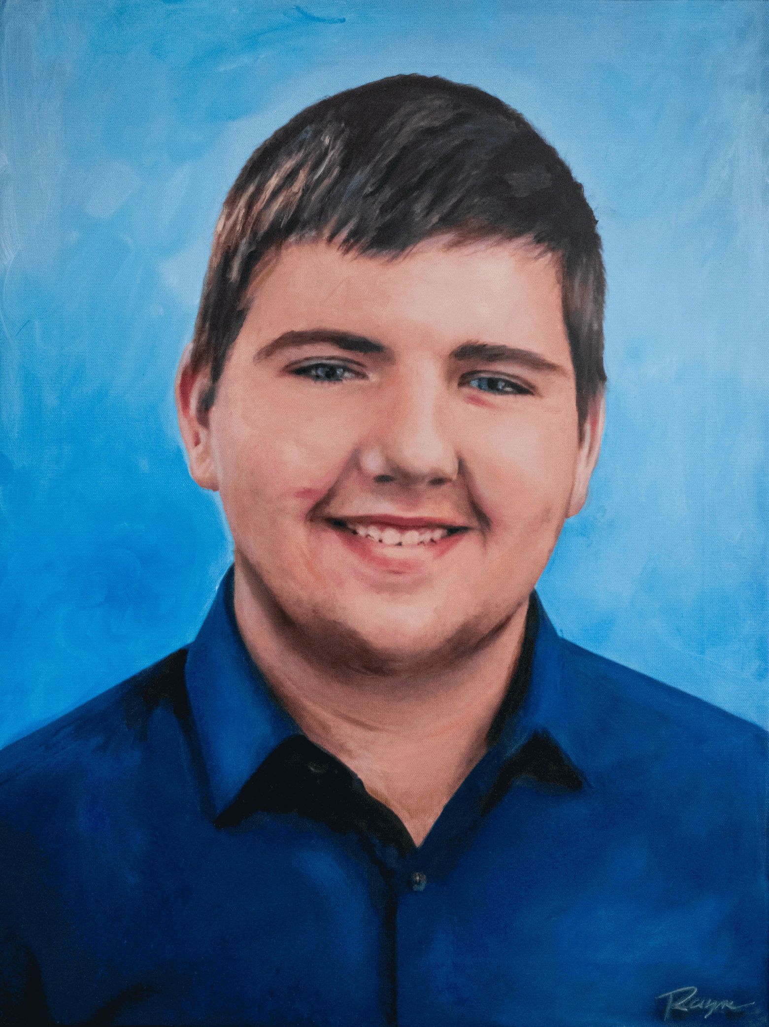 Example of an expressive oil portrait