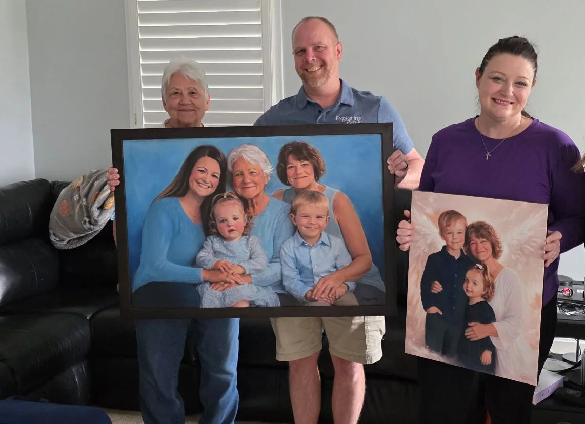 Kerkvliet Generational Family Portrait, artwork by Rayne Ethetton