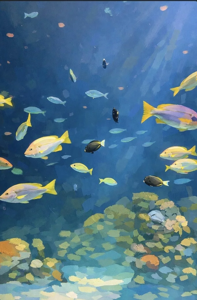Underwater World, artwork by Rayne Ethetton